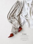 画像1: a+koloni／リネンギャザーフリルパンツ（3color） (1)