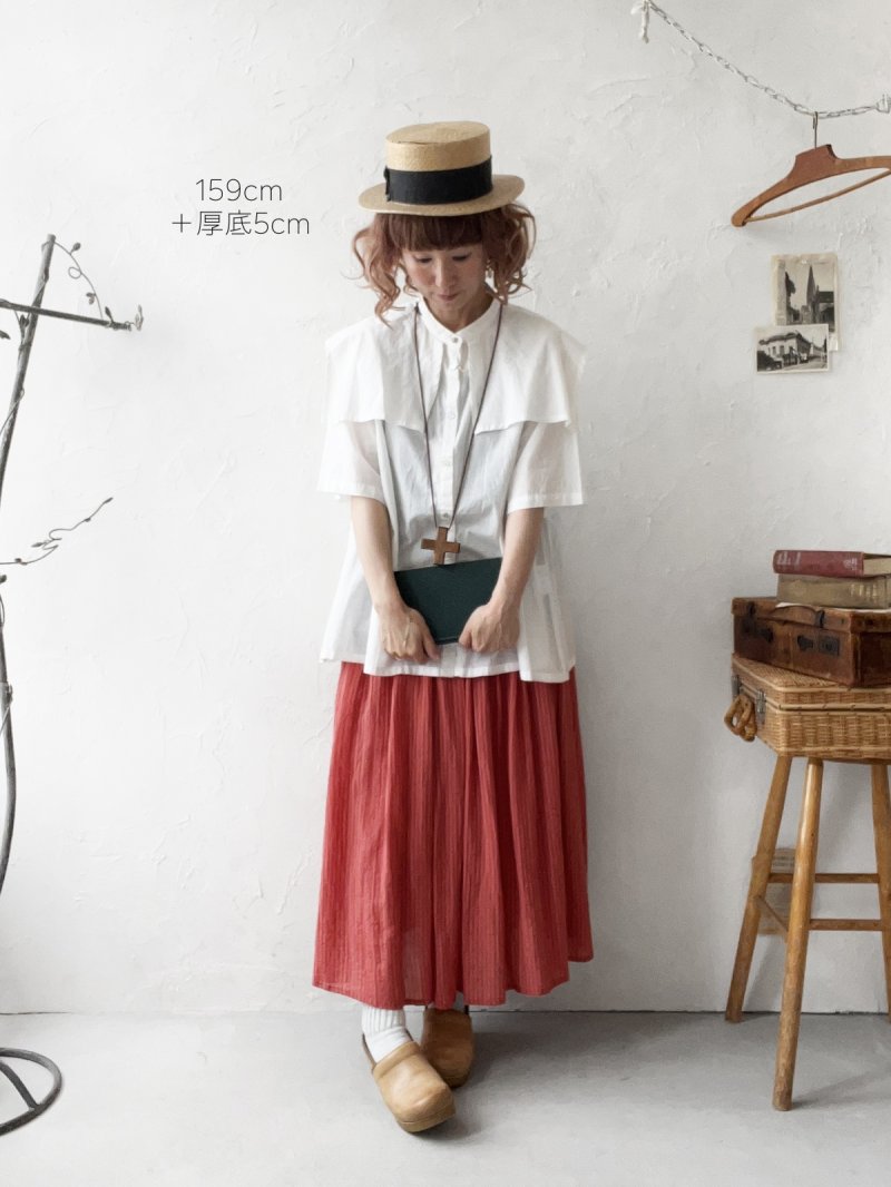 画像3: sorte cuff／チャーチカラーブラウス・オフ (3)