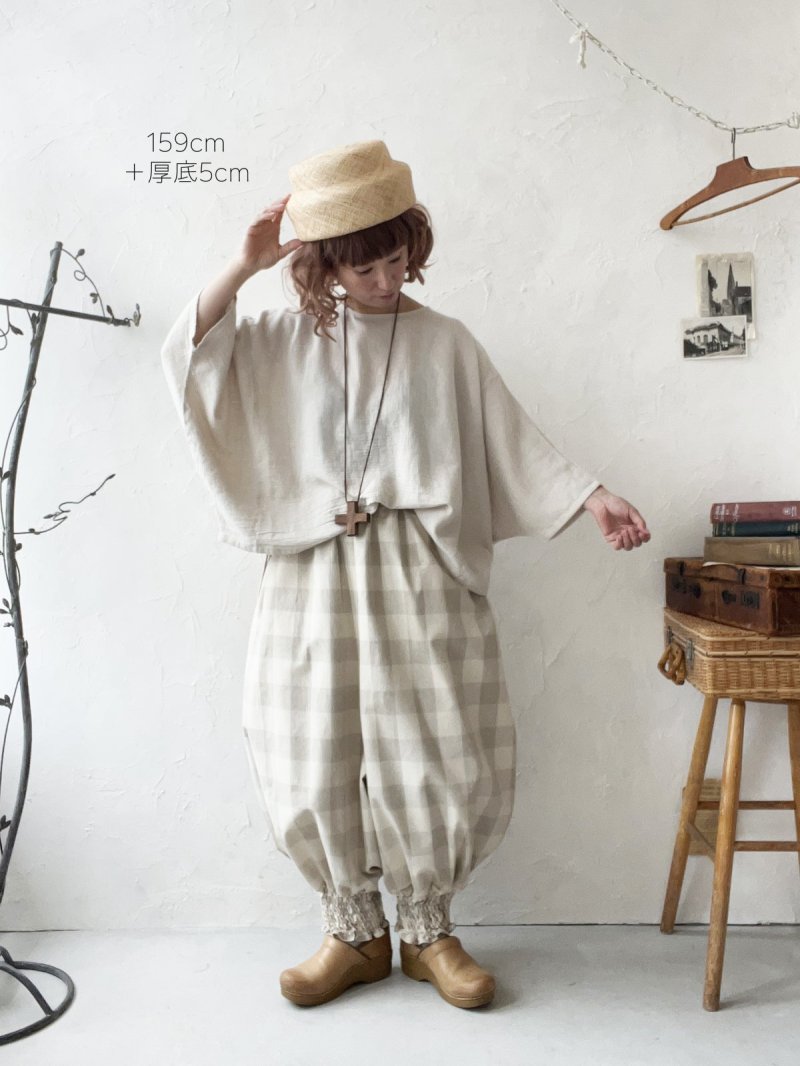 画像3: SO／パナマクロス2wayブラウス・ナチュラル (3)