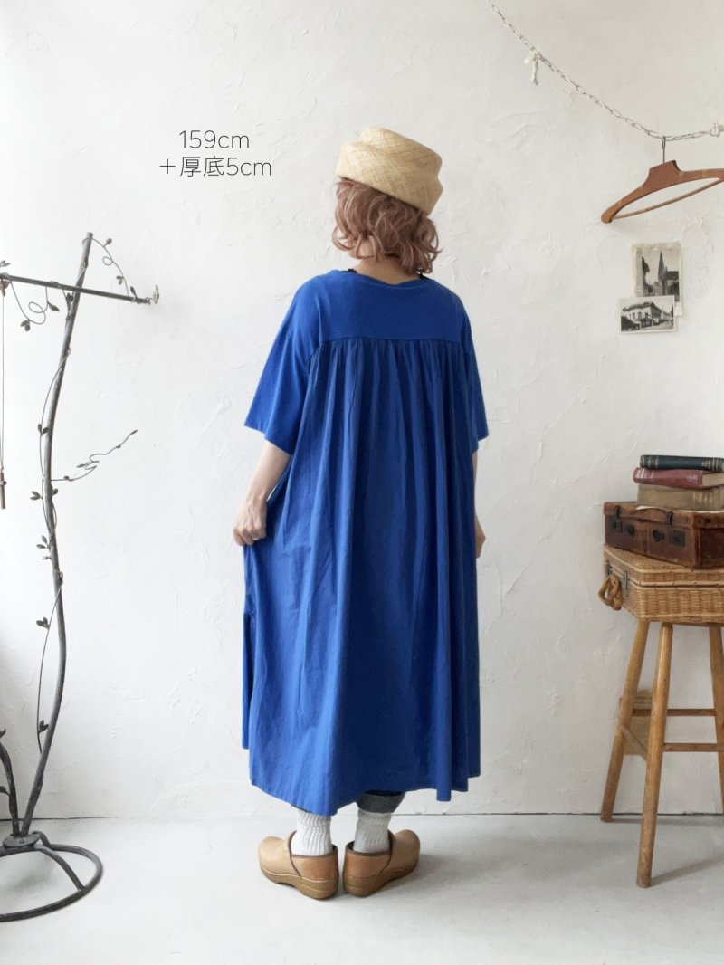 画像5: SO／コットン天竺ドッキングワンピース（2color） (5)