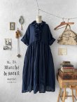画像1: MARCHE' DE SOEUR／フローフリルワンピース・ダークネイビー (1)