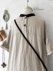 画像11: MARCHE' DE SOEUR／種蒔のワンピース・薄生成り×チョコ (11)