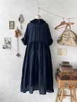 画像9: MARCHE' DE SOEUR／フローフリルワンピース・ダークネイビー (9)