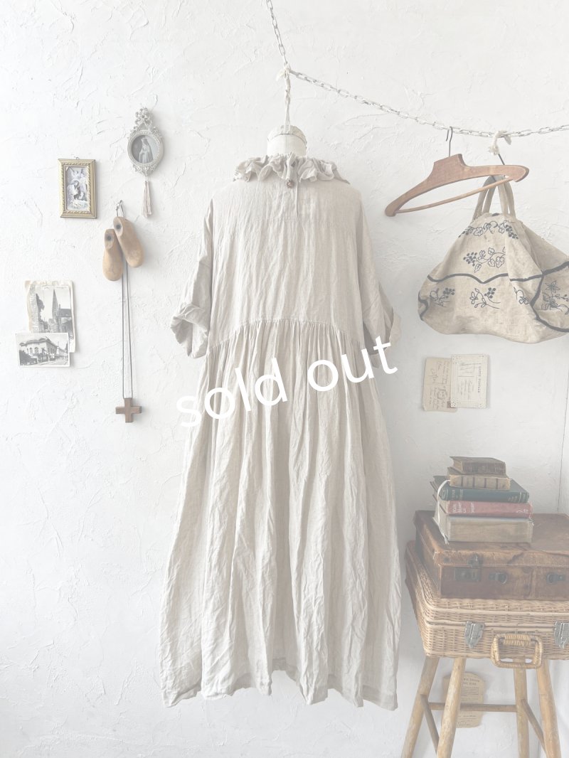 画像7: MARCHE' DE SOEUR／フローフリルワンピース・生成り (7)
