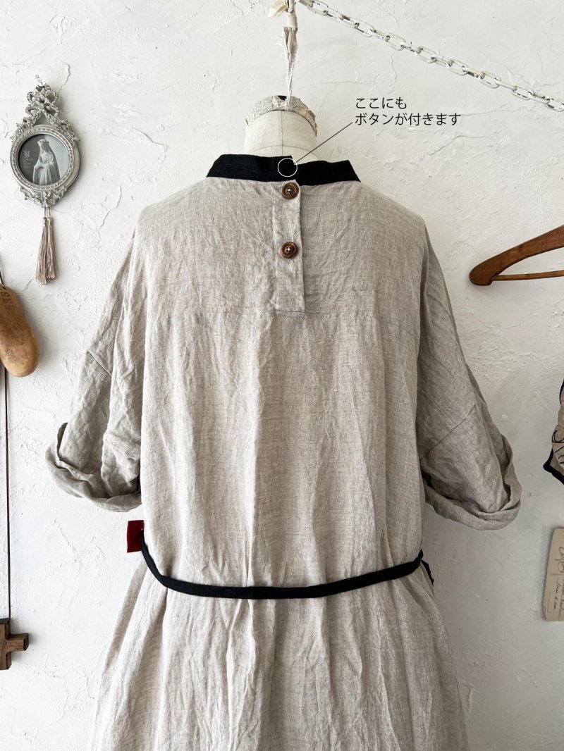 画像12: MARCHE' DE SOEUR／種蒔のワンピース・生成り (12)