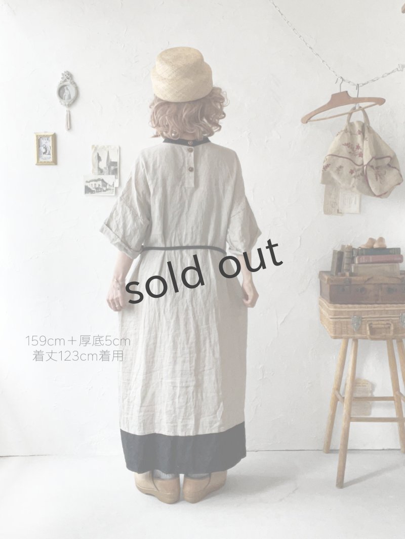 画像16: MARCHE' DE SOEUR／種蒔のワンピース・薄生成り (16)