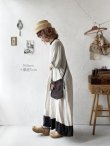 画像14: MARCHE' DE SOEUR／種蒔のワンピース・薄生成り×チョコ (14)