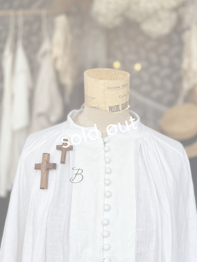 画像5: MARCHE' DE SOEUR／木の十字架ブローチset (5)