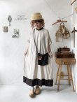 画像13: MARCHE' DE SOEUR／種蒔のワンピース・薄生成り×チョコ (13)