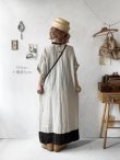 画像15: MARCHE' DE SOEUR／種蒔のワンピース・薄生成り×チョコ (15)