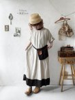 画像16: MARCHE' DE SOEUR／種蒔のワンピース・薄生成り×チョコ (16)