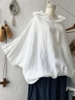 画像5: Libera&Capricciosa／オリーブリネンフードプルオーバー・バルーン (5)