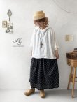 画像1: Libera&Capricciosa／オリーブリネンフードプルオーバー・ラウンド (1)