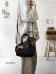 画像2: FOLNARD/ 十字架とヴィンテージタグ付きレザーショルダー (2)