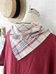画像14: MARCHE' DE SOEUR／革タグストール付きスキッパーワンピース・ダークレッド (14)