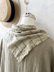 画像15: MARCHE' DE SOEUR／革タグストール付きスキッパーワンピース・オリーブドラブ (15)