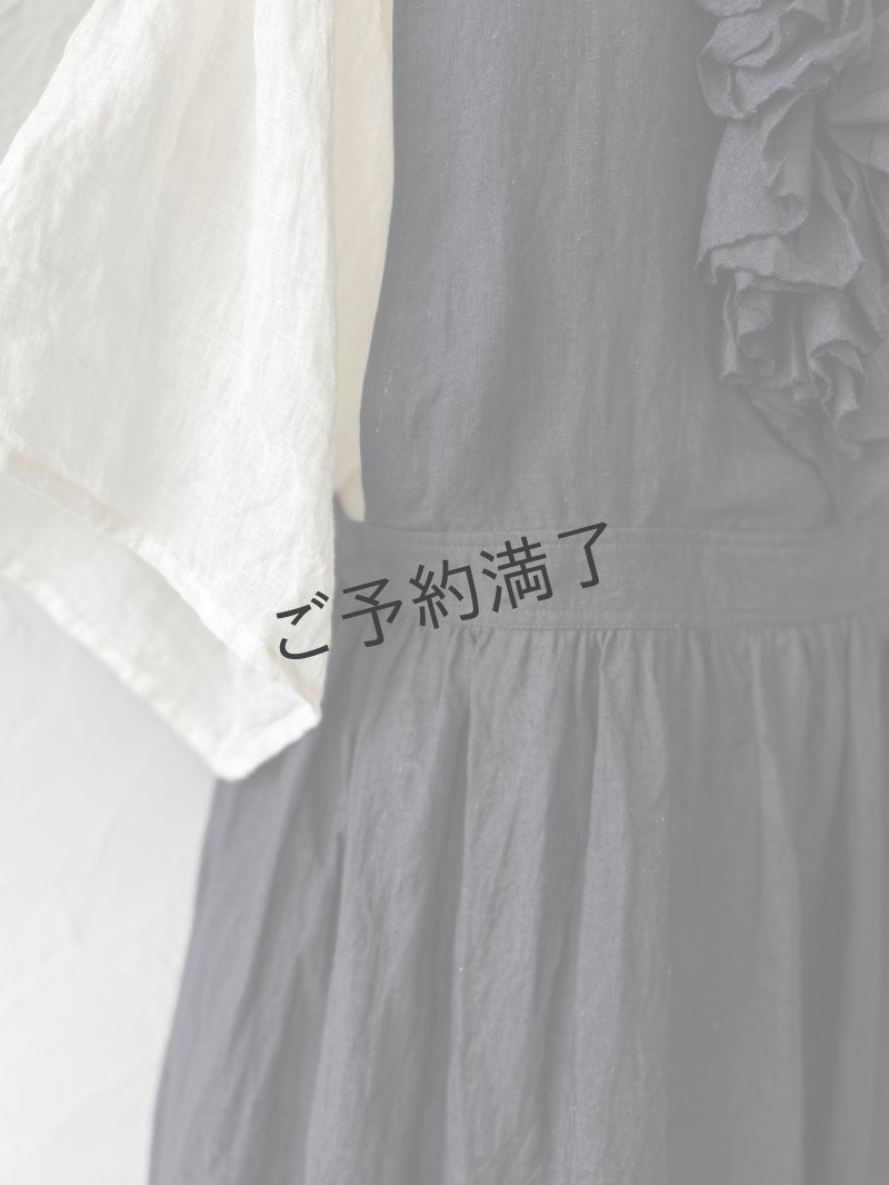 画像9: 【予約販売】MARCHE' DE SOEUR／フローフリルエプロンワンピース・黒 (9)