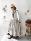 画像3: 【予約販売】MARCHE' DE SOEUR／フローフリルエプロンワンピース・生成り (3)