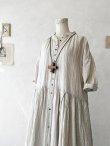 画像2: a+koloni／リネンフリル襟ワンピース（3color） (2)