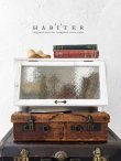 画像1: Habiter.／レトロガラス ウッドラック・ホワイト (1)