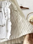 画像8: shizuka's/アンティークレースとストライプリネンのキャミ (8)
