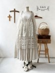 画像2: shizuka's/透かし編みアンティークレースのキャミ (2)