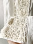 画像9: shizuka's/アンティークレースのホワイトリネンワンピース (9)