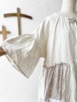 画像18: shizuka's/アンティークレースのストライプリネンワンピース (18)
