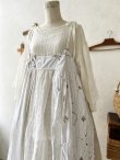 画像2: shizuka's/アンティークレースのシアーチェックキャミワンピース (2)