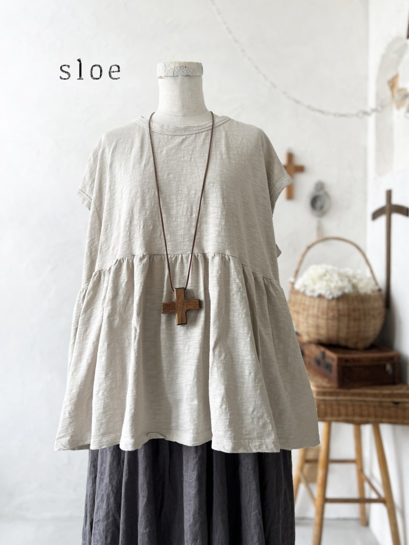 画像2: sloe/フレンチスリーブプルオーバー（3 color） (2)
