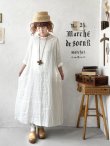 画像1: MARCHE' DE SOEUR／シンプルリネンワンピース・オフ (1)