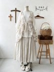 画像2: shizuka's/アンティーク刺繍レースのベスト (2)