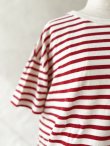 画像8: seasew.／402 ボックスポケットTシャツ・レッドボーダー (8)