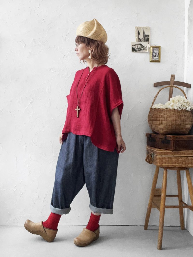 画像9: MARCHE' DE SOEUR／サルエルポケットパンツ・デニム (9)