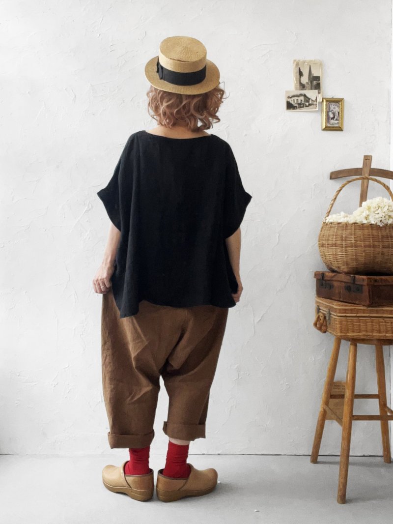 画像10: MARCHE' DE SOEUR／サルエルポケットパンツ・アンティークブラウン (10)