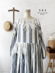 画像2: shizuka's/透かしコットンレース襟のワンピース (2)