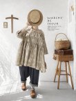 画像2: MARCHE' DE SOEUR／大きなラッフル襟のチュニック・ベージュローズ×生成り (2)
