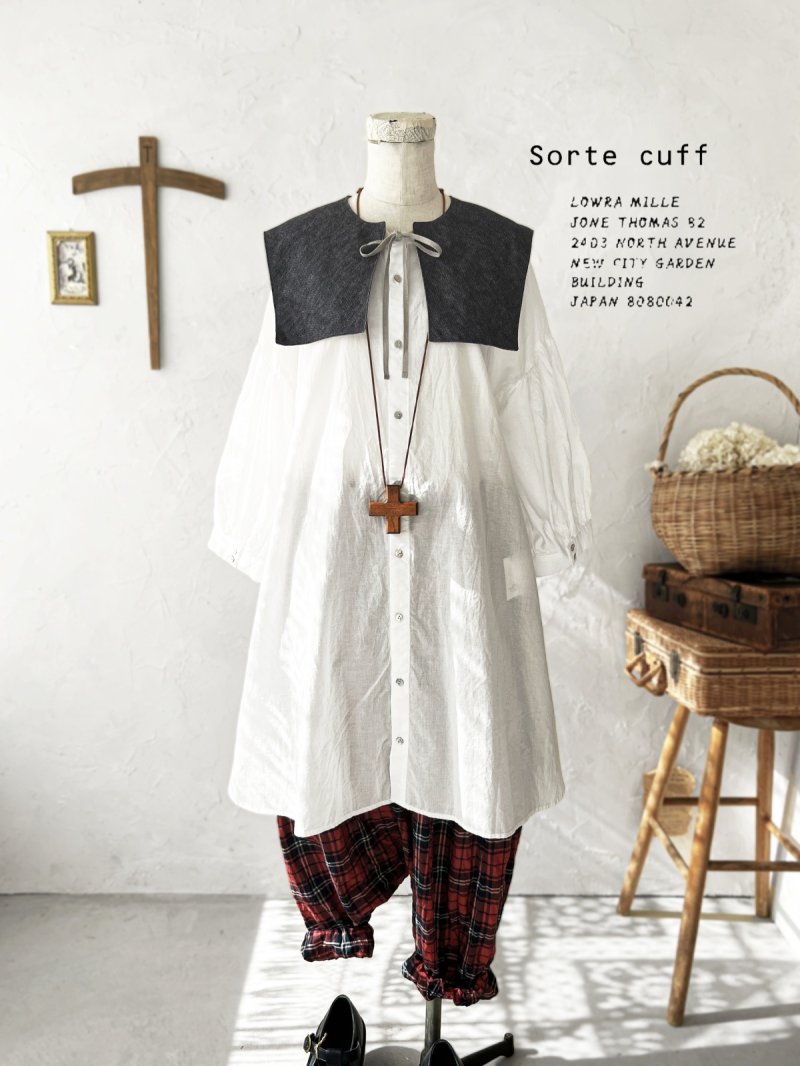 画像3: sorte cuff／2wayパフスリーブチュニック・オフ (3)
