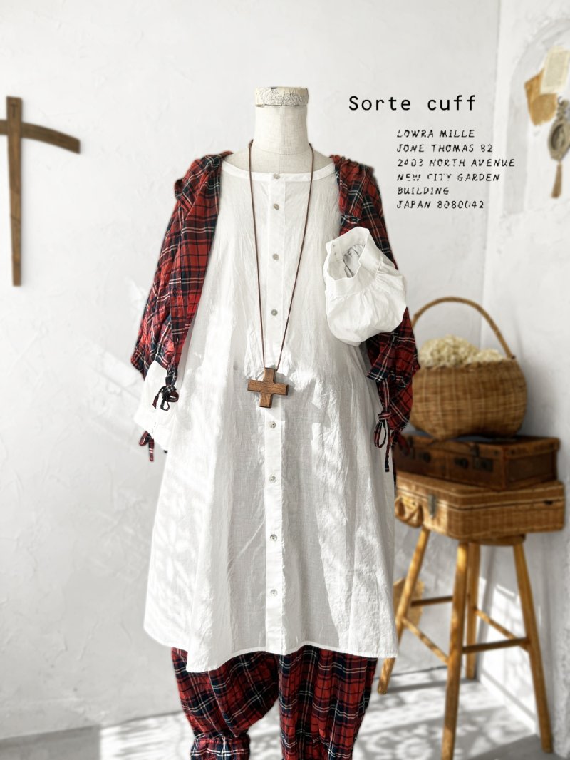 画像2: sorte cuff／2wayパフスリーブチュニック・オフ (2)