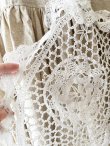画像6: shizuka's/アンティークレースのリボンワンピース・生成り (6)