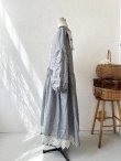 画像6: shizuka's/アンティークレースのロング丈セーラー襟ワンピース・ダンガリー (6)