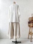画像8: shizuka's/アンティークレースのガウチョパンツ・生成り (8)