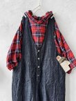 画像3: seasew.／109 デニムオーバーオール・チャコール (3)