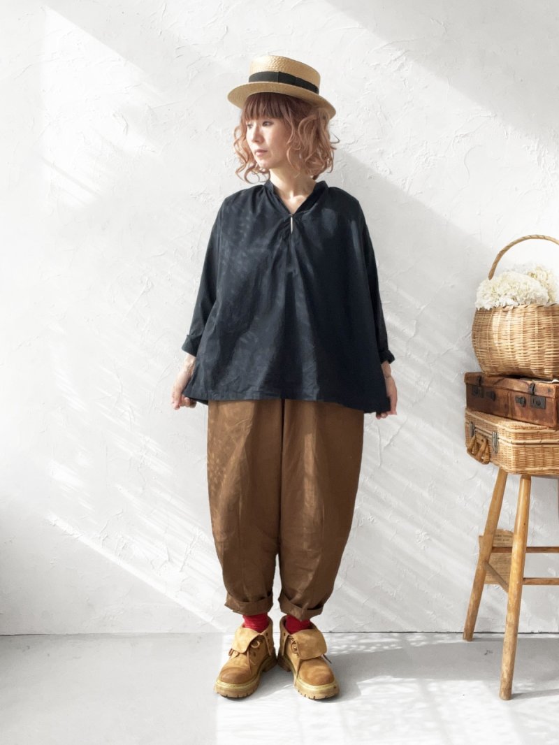 画像8: seasew.／303 オーガニックコットンスキッパーブラウス ・オフ (8)