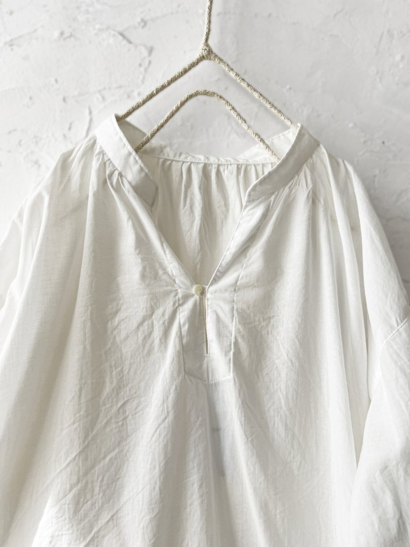 画像2: seasew.／303 オーガニックコットンスキッパーブラウス ・オフ (2)