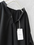 画像3: seasew.／303 オーガニックコットンスキッパーブラウス ・ブラック (3)