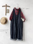画像2: seasew.／109 デニムオーバーオール・チャコール (2)