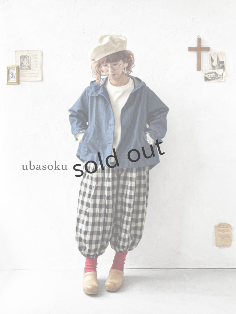 画像10: ubasoku/0152 フードデニムジャケット・インディゴ (10)