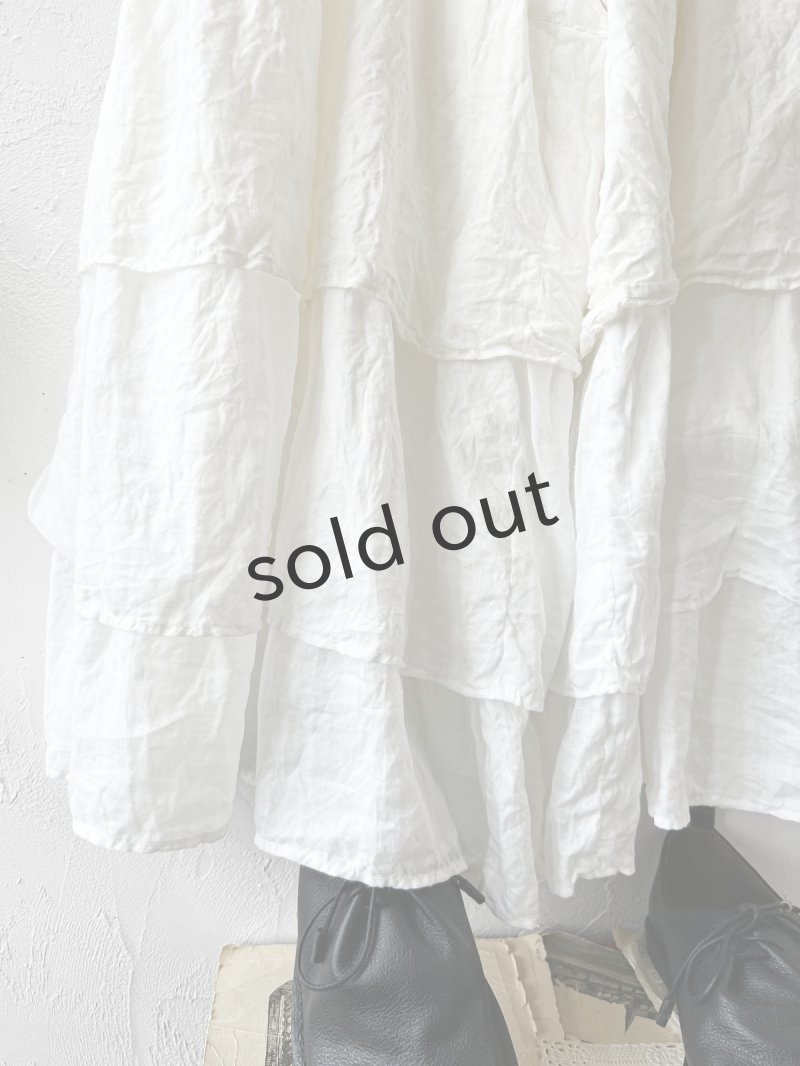 画像18: HALLELUJAH／9,Pantelon Etagee ティアードパンツ・off-white (18)