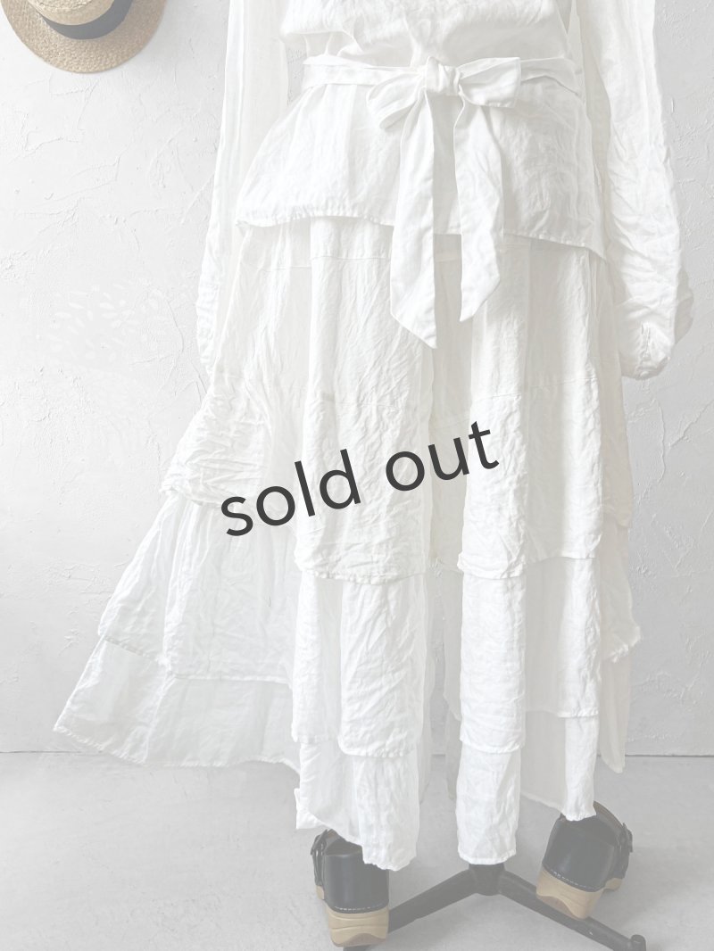 画像17: HALLELUJAH／9,Pantelon Etagee ティアードパンツ・off-white (17)